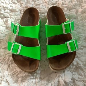 Neon Green Birkenstocks